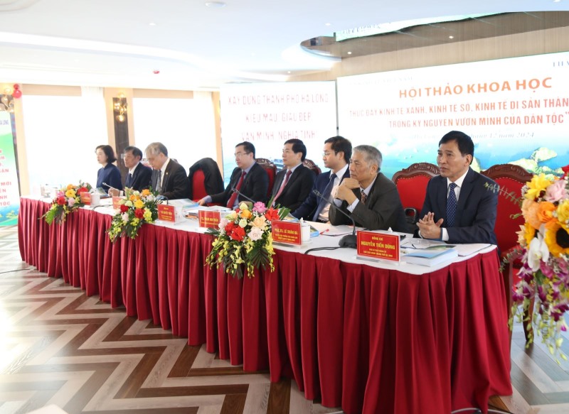 Hội thảo khoa học “Thúc đẩy kinh tế xanh, kinh tế số, kinh tế di sản của TP Hạ Long trong kỷ nguyên vươn mình của dân tộc”