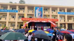 Trường THCS Cao Thắng tưng bừng tổ chức lễ đón học sinh lớp 6 niên khoá 2023 - 2027