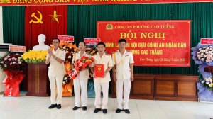 Phường Cao Thắng tổ chức Hội nghị thành lập Chi Hội cựu Công an nhân dân phường Cao Thắng
