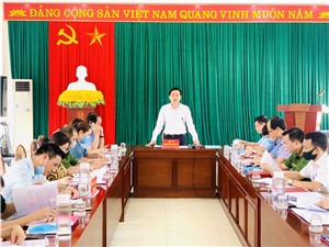 Đoàn công tác số 01 Thành ủy làm việc với Đảng ủy phường Cao Thắng