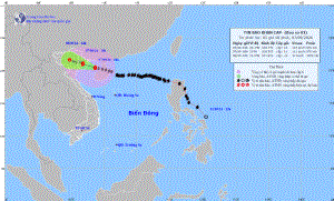 Siêu bão Yagi cách Quảng Ninh khoảng 180km về phía Đông Nam